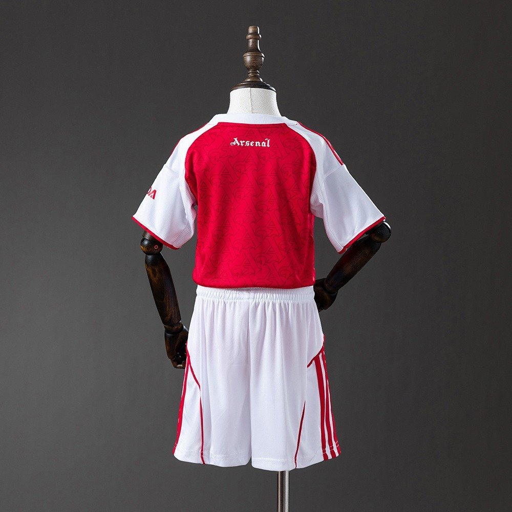 25/26 Arsenal Home Jersey Kids Kit - back view
