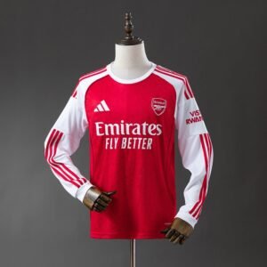 25/26 Arsenal Home Long Sleeve Jersey - front view