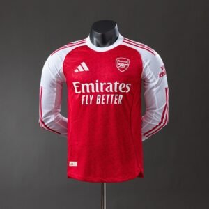 25/26 Arsenal Home Player Version Long Sleeve Jersey - front view