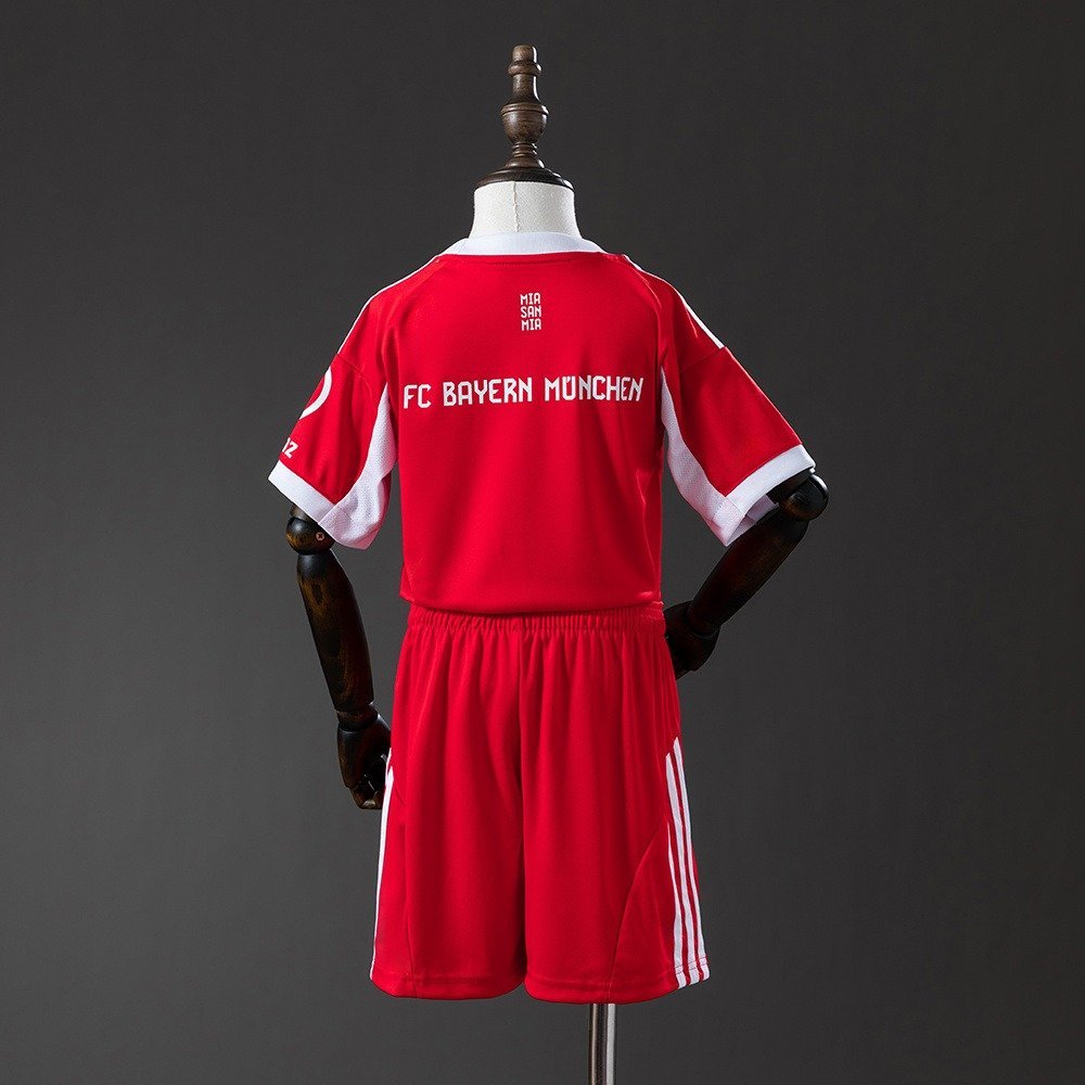 25/26 Bayern Munich Home Jersey Kids Kit - front view