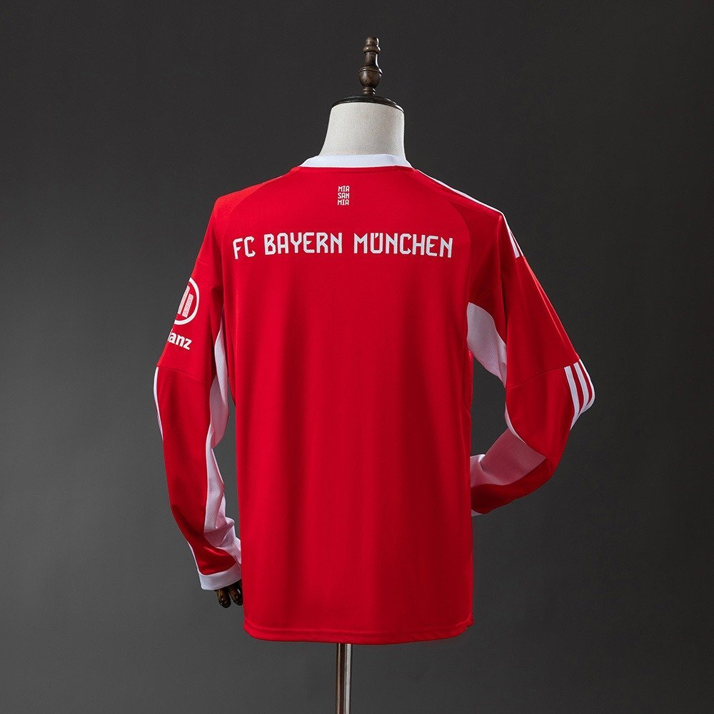 25/26 Bayern Munich Home Long Sleeve Jersey - back view
