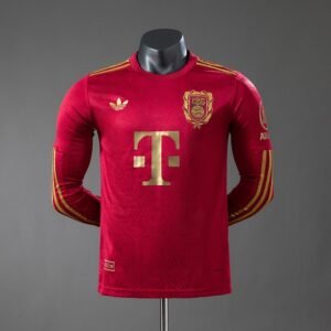 25/26 Bayern Munich Special Edition Player Version Long Sleeve Jersey - front view