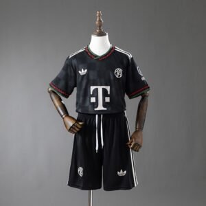 25/26 Bayern Munich Third Away Jersey Kids Kit - back view