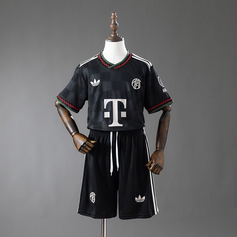 25/26 Bayern Munich Third Away Jersey Kids Kit - back view