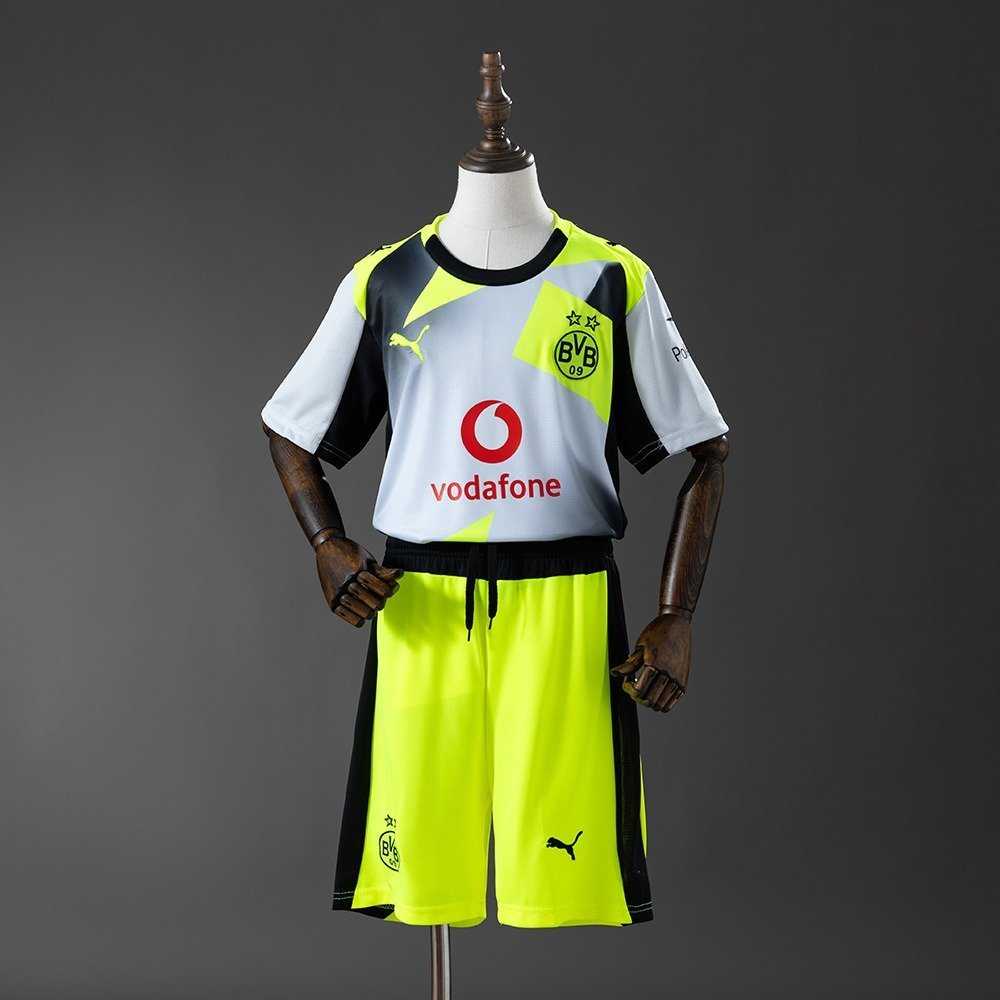 25/26 Borussia Dortmund Away Jersey Kids Kit - front view