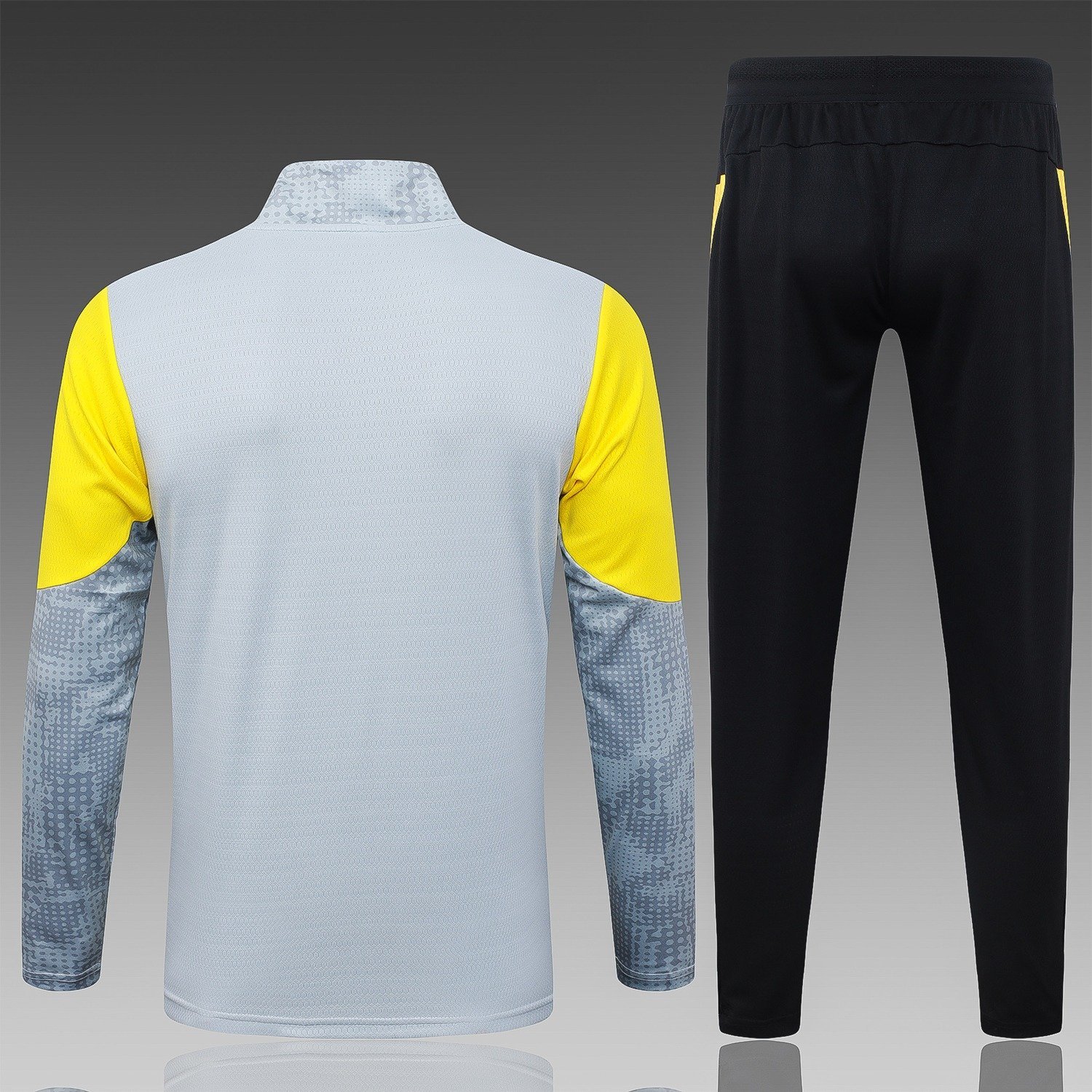 25/26 Borussia Dortmund Half-Zip Training Suit Light Grey - back view