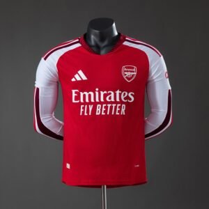 26/27 Arsenal Home Player Version Long Sleeve Jersey - front view