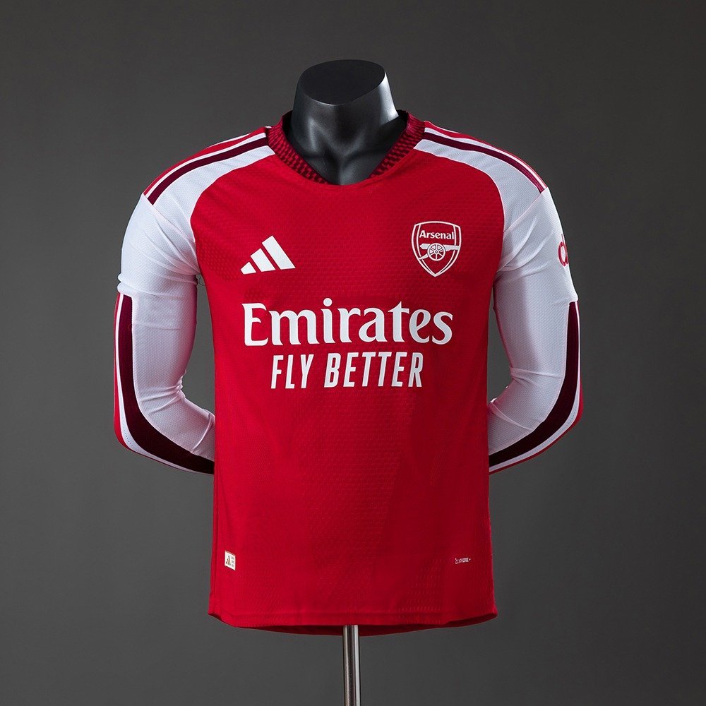 26/27 Arsenal Home Player Version Long Sleeve Jersey - front view