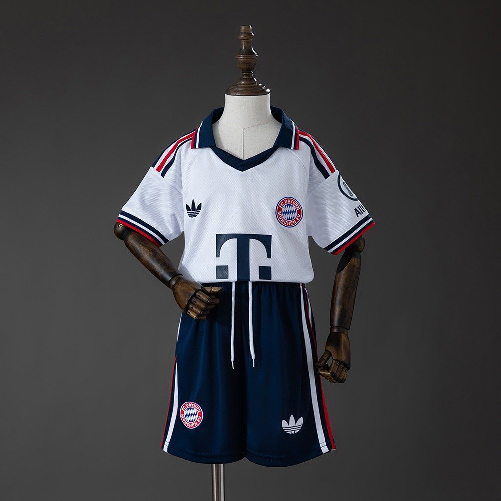 26/27 Bayern Munich Away Jersey Kids Kit - back view