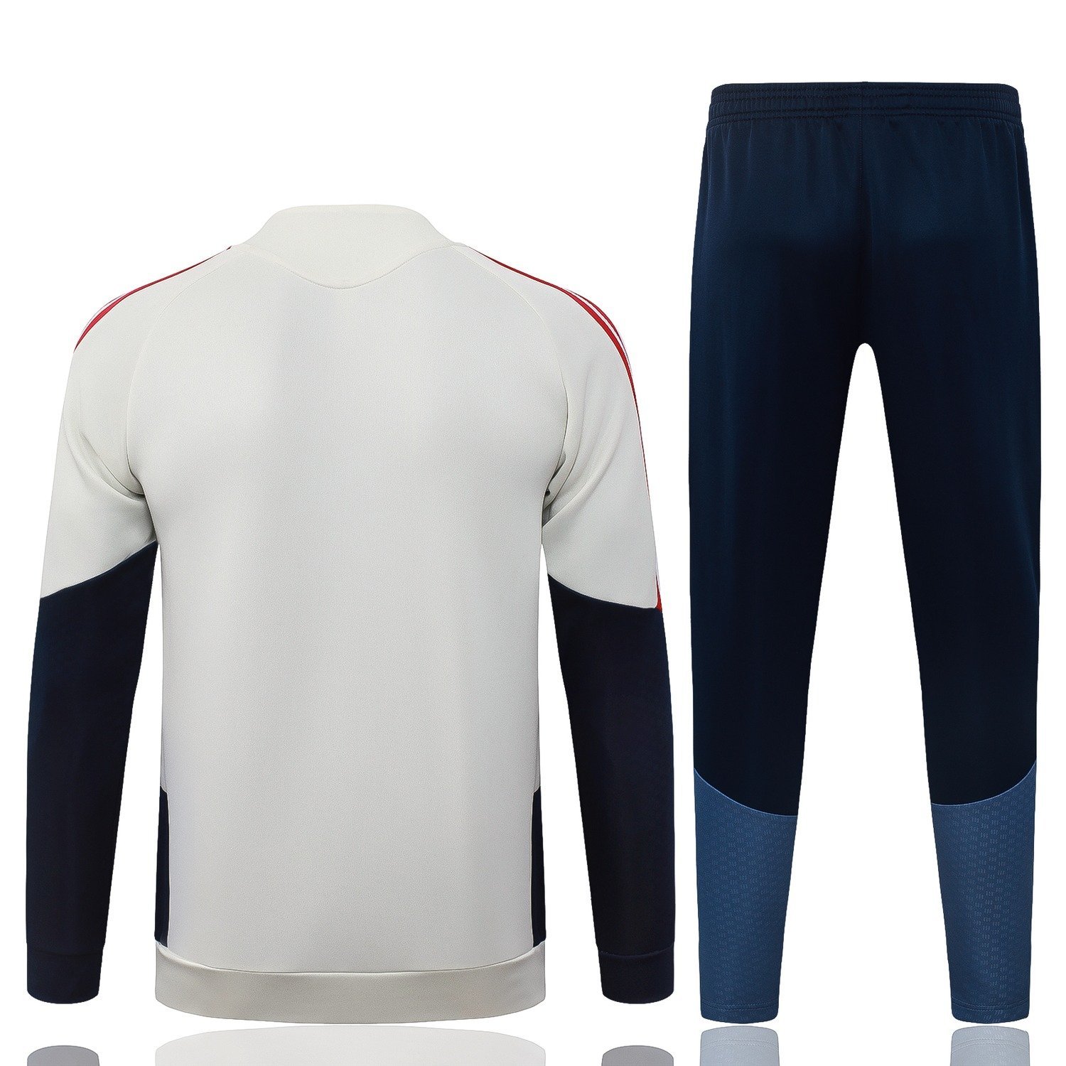 26/27 Bayern Munich Full-Zip Training Suit Kids Kit Beige - back view