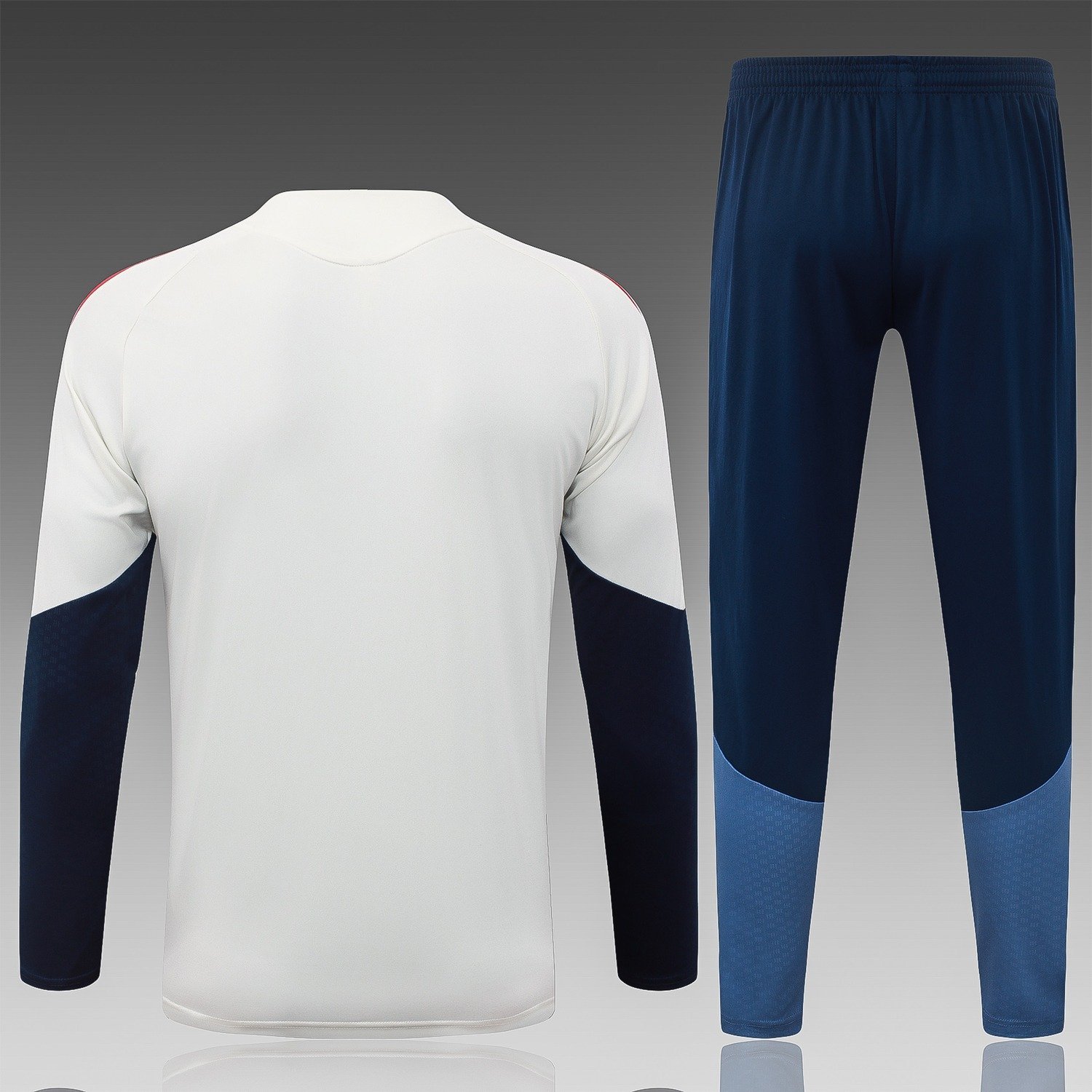 26/27 Bayern Munich Half-Zip Training Suit Beige - back view