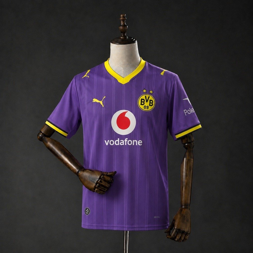 26/27 Borussia Dortmund Third Away Jersey Purple - back view