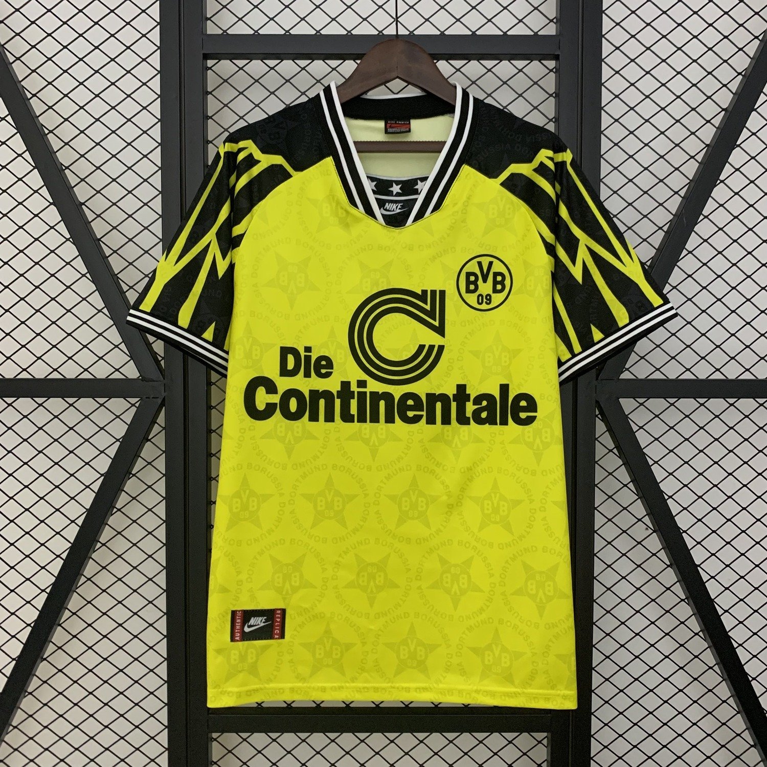 94/95 Borussia Dortmund Home Jersey Retro - back view
