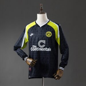 95/96 Borussia Dortmund Away Long Sleeve Jersey Retro - front view