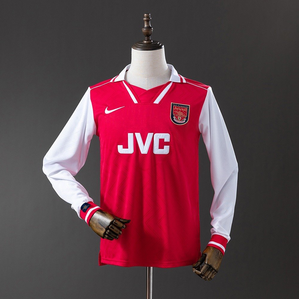96/97 Arsenal Home Long Sleeve Jersey Retro - front view