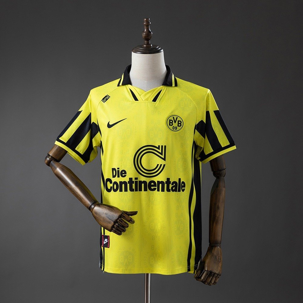 96/97 Borussia Dortmund Home Jersey Retro - front view