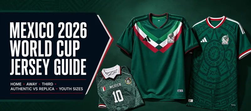 Mexico 2026 World Cup jersey guide: home, away, third and youth sizes