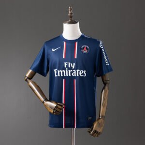 Paris Saint-Germain 2012-2013 Home Jersey France – Navy with Red and White Vertical Stripes