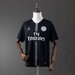 Third Jersey 2018-2019 Paris Saint-Germain France – Black with Jordan Brand and Fly Emirates Sponsor