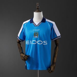 99/01 Manchester City Home Retro Jersey - front view