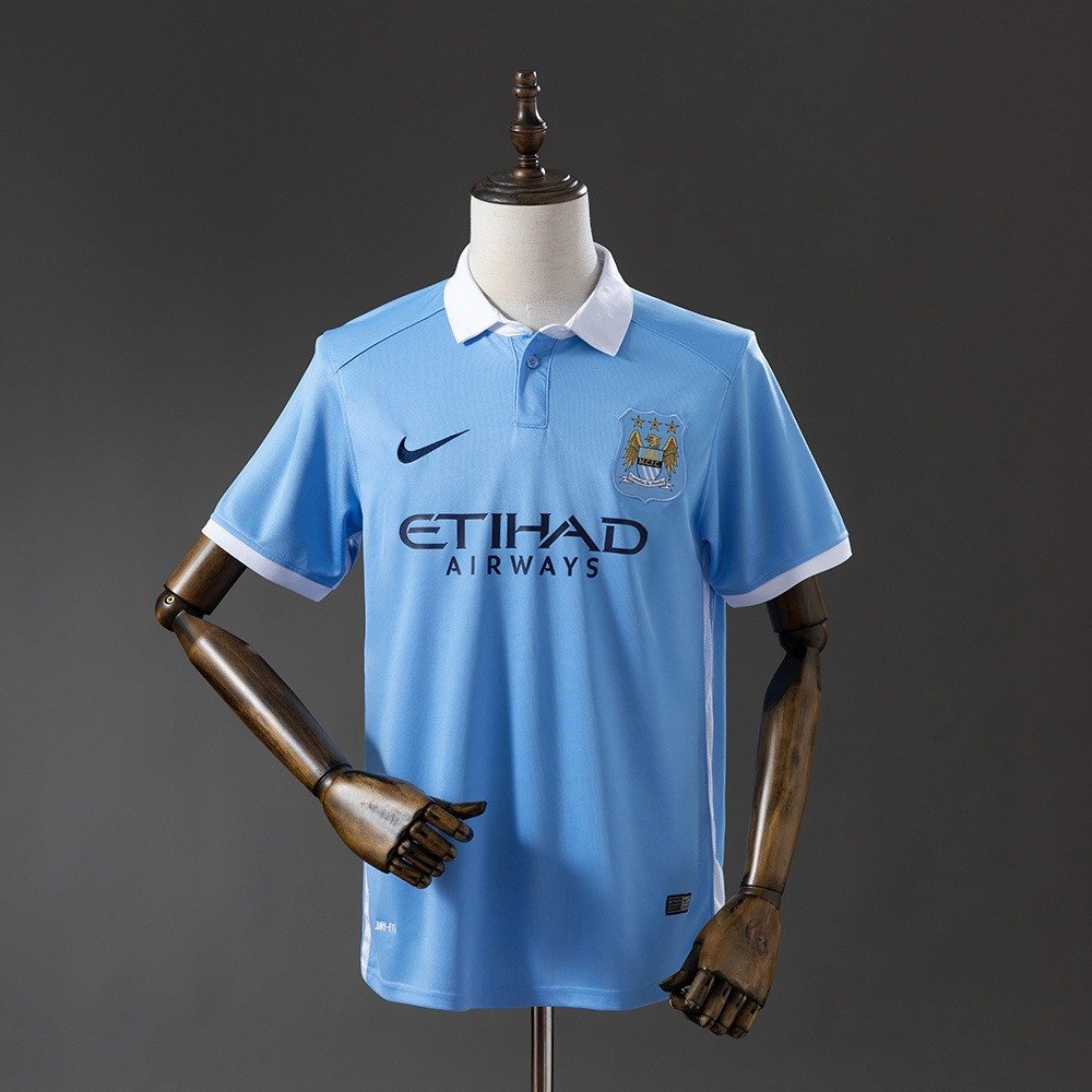 15/16 Manchester City Home Retro Jersey - front view