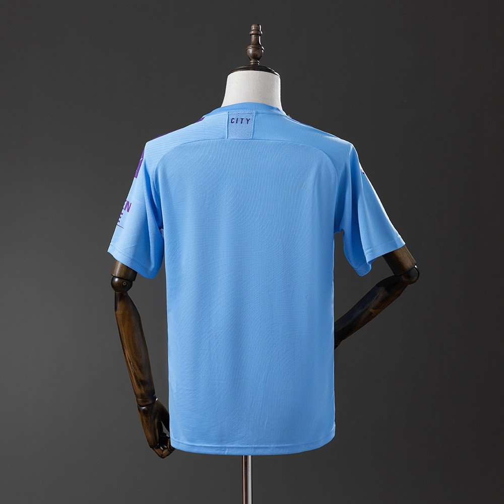 19/20 Manchester City Home Retro Jersey - back view