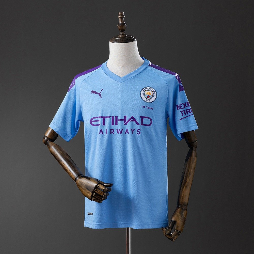 19/20 Manchester City Home Retro Jersey - front view