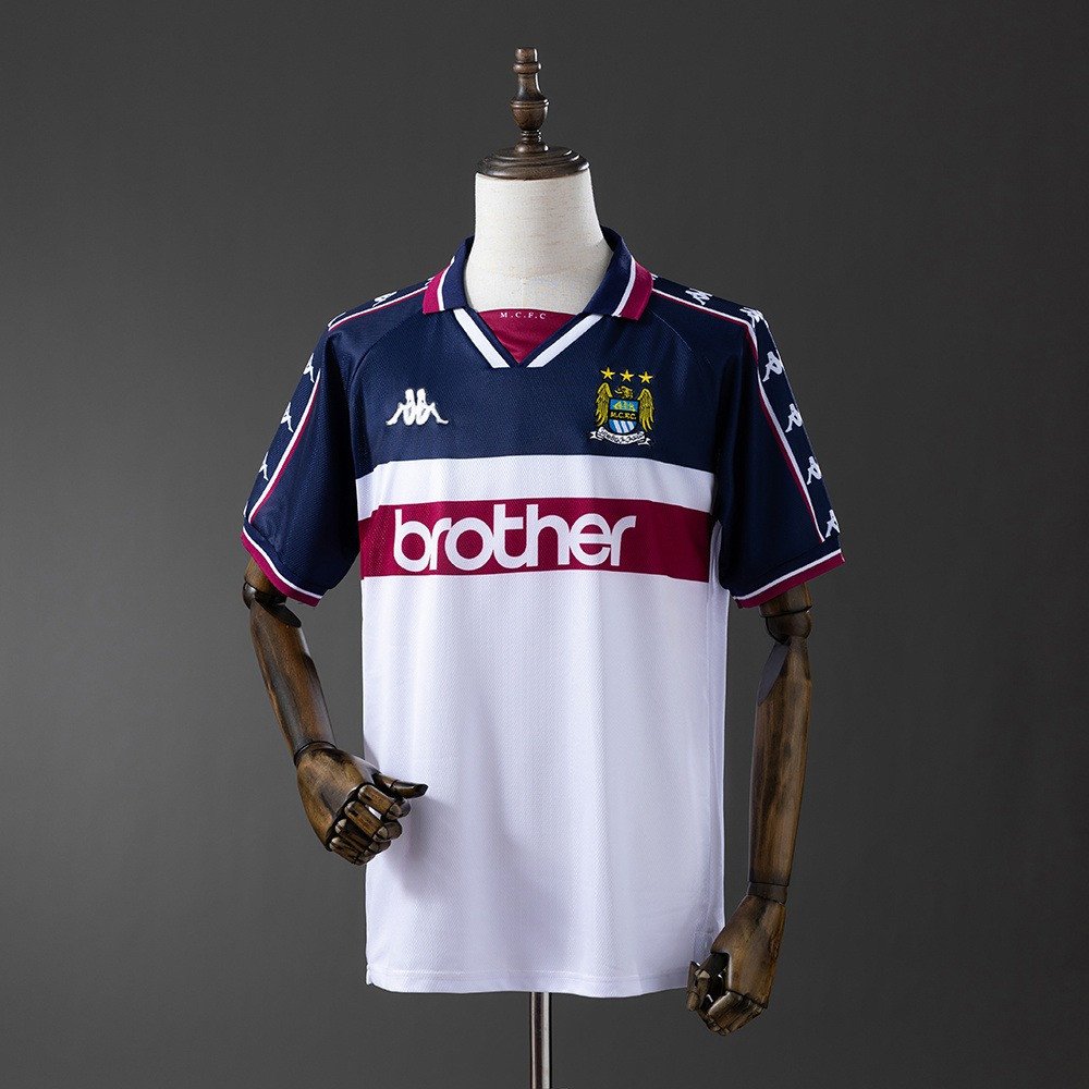 97/98 Manchester City Away Retro Jersey - front view