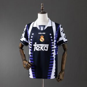 Real Madrid Third Jersey 1997-1998 - Navy with Purple and White Pattern — product photo