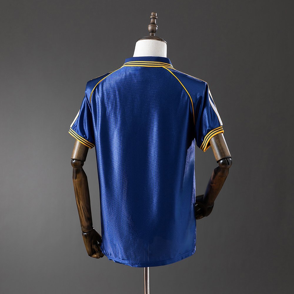 Real Madrid 1998-2000 Third Jersey in Blue with Gold Trim — alternate view 1
