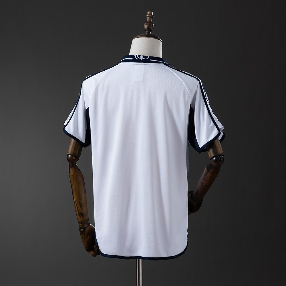 Real Madrid Home Jersey 2000-2001 - White with Navy Collar — alternate view 1