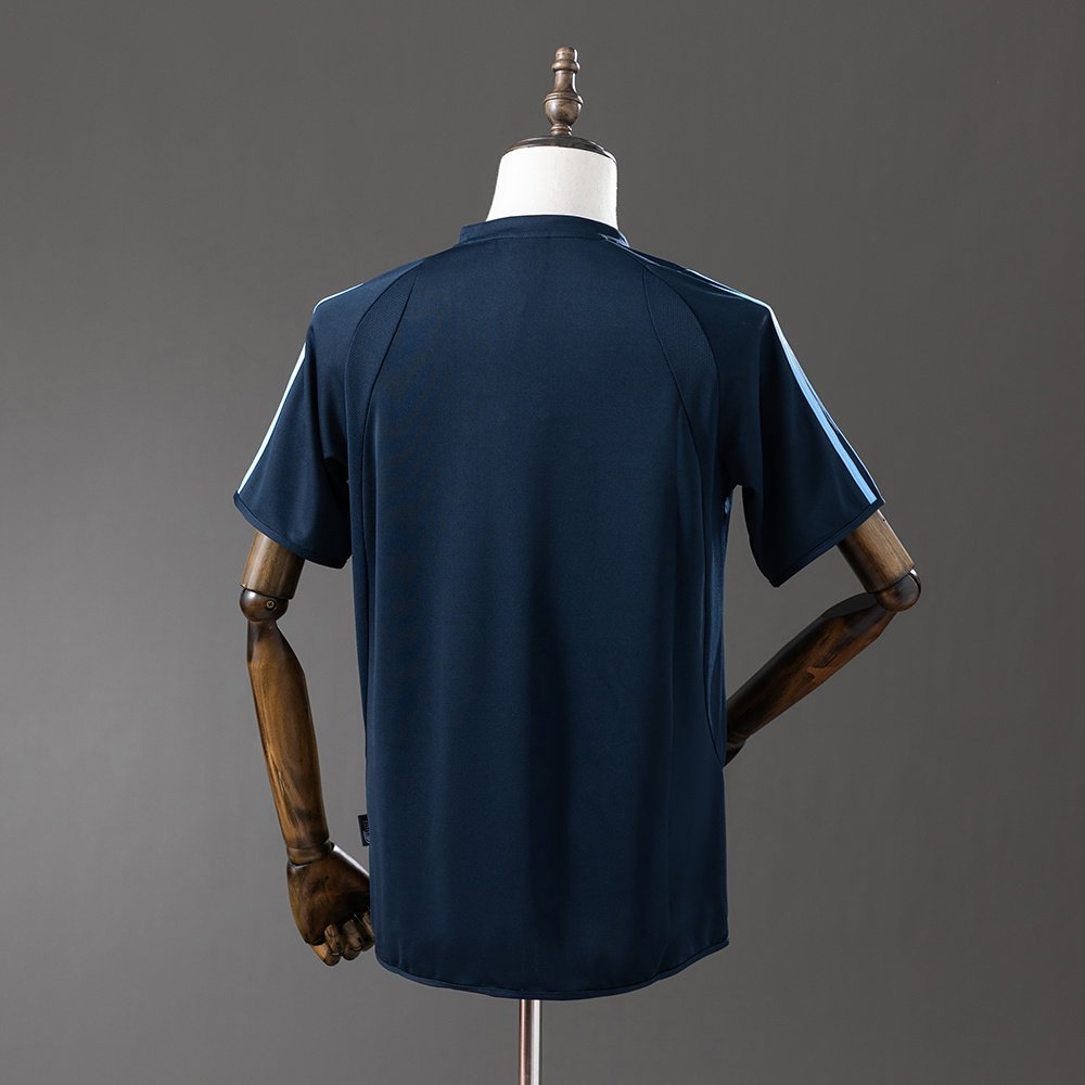 2003-2004 Real Madrid Away Jersey - Navy with Light Blue Trim — alternate view 1