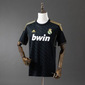 Real Madrid Away Jersey 2011-2012 - Black with Gold Trim — product photo