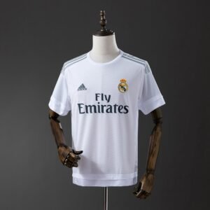 Real Madrid Home Jersey 2015-2016 - White with Grey Trim — product photo