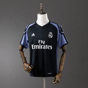 2016-2017 Real Madrid Third Jersey - Black with Teal Trim — product photo