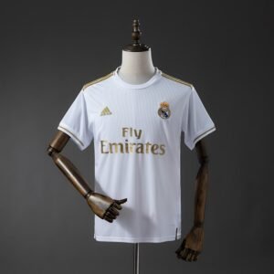 2019-2020 Real Madrid Home Jersey - White with Gold Trim — product photo