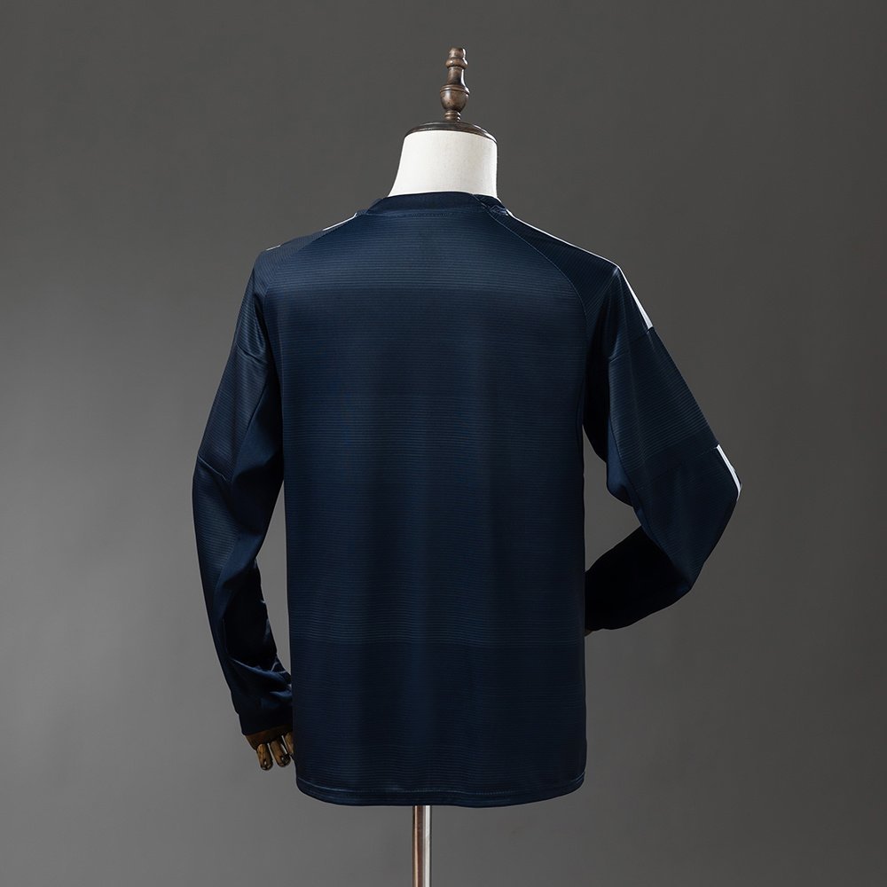 Navy White Piping Real Madrid 2025-2026 Away Long Sleeve Jersey — alternate view 1