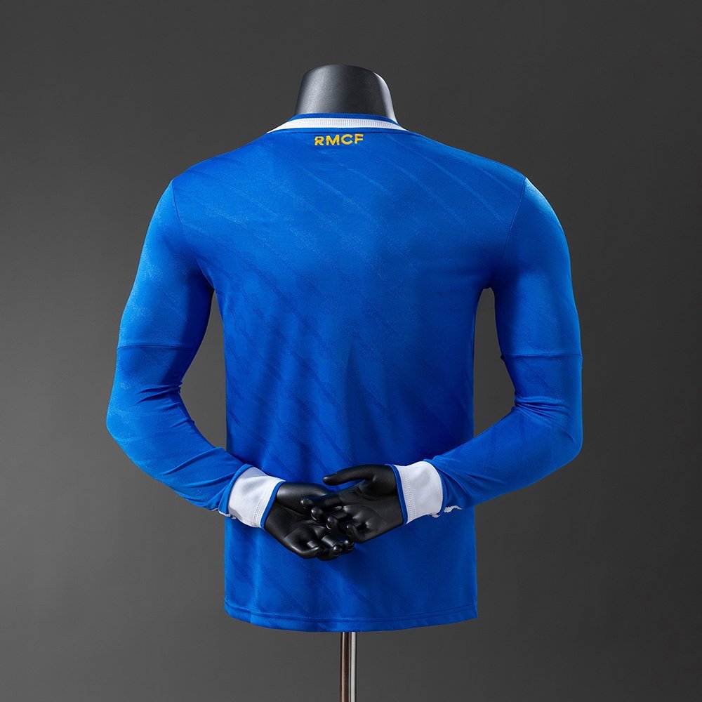 Blue White Stripes Real Madrid 2025-2026 Third Long Sleeve Jersey — alternate view 1