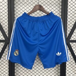 Blue White Stripes Real Madrid 2025-2026 Third Shorts — product photo