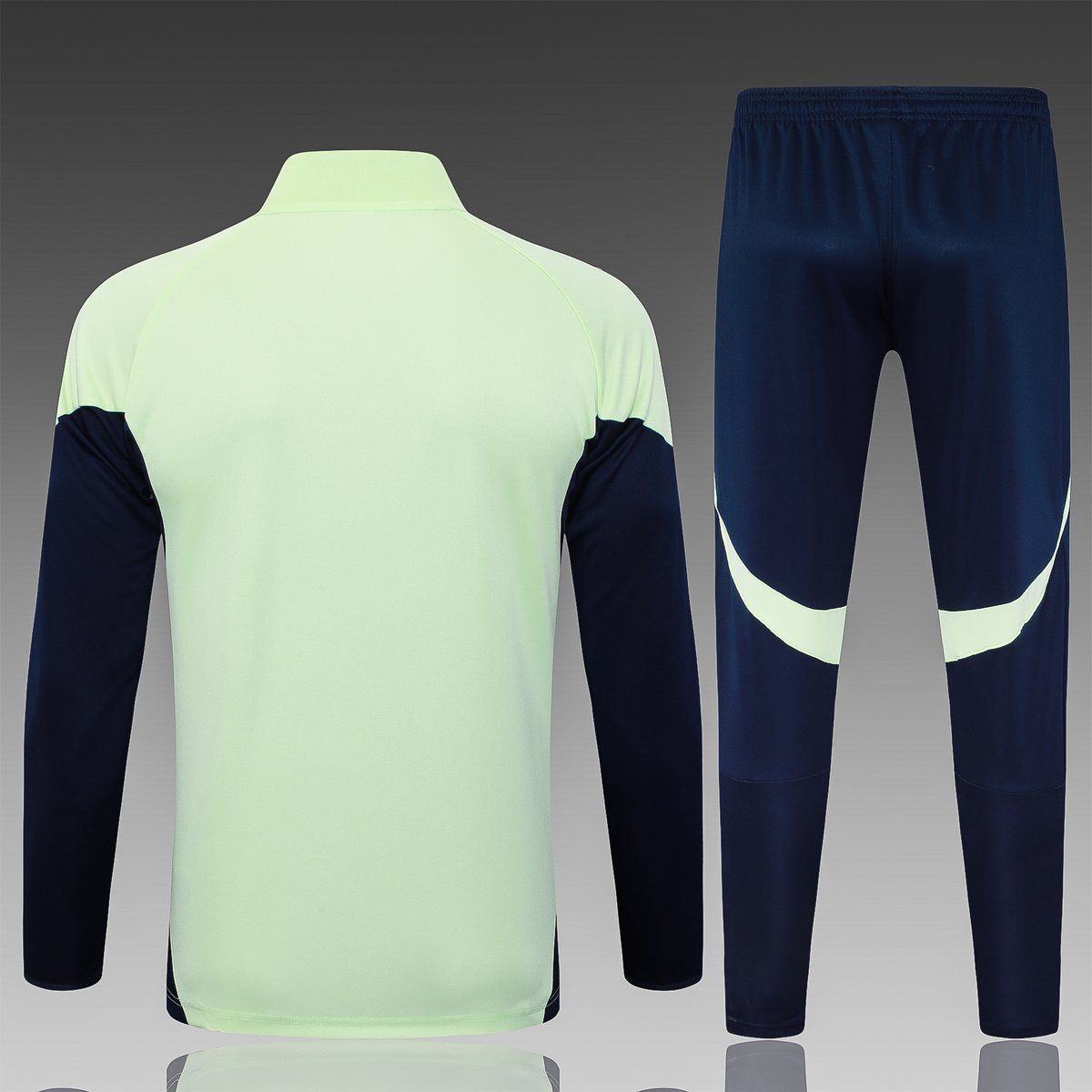 2025-2026 Real Madrid Training Suit, Light Green with Navy Panels — alternate view 1