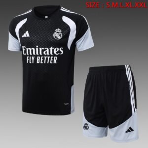 2026-2027 Real Madrid Away Jersey, Black with White Panels — product photo