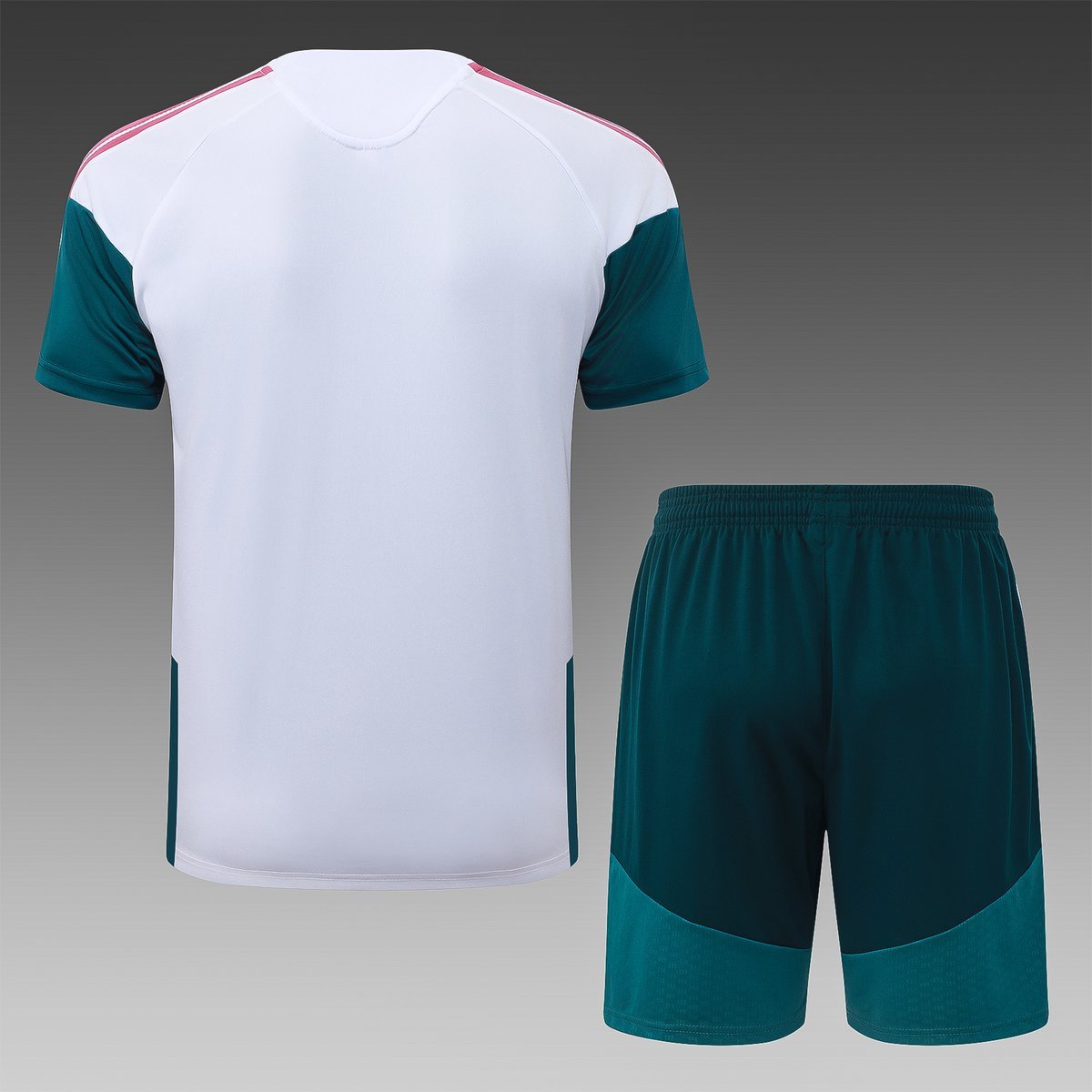 2026-2027 Real Madrid Away Jersey - White with Rose Red Panels — alternate view 1