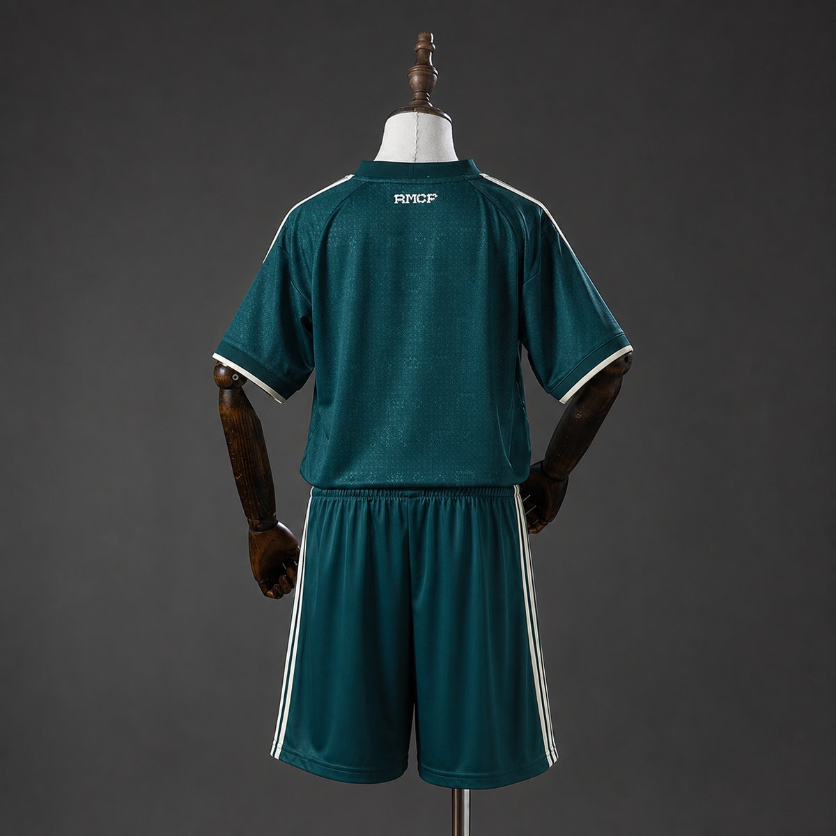 Real Madrid Away Kids Kit 2026-2027 - Dark Green with White Trim — alternate view 1