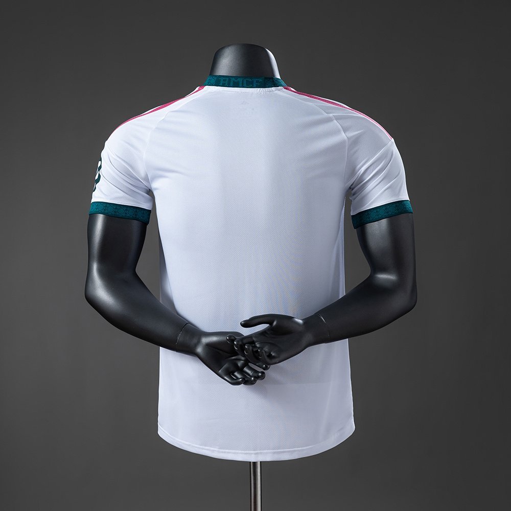 Real Madrid Home Jersey 2026-2027 - White with Pink and Green Collar — alternate view 1