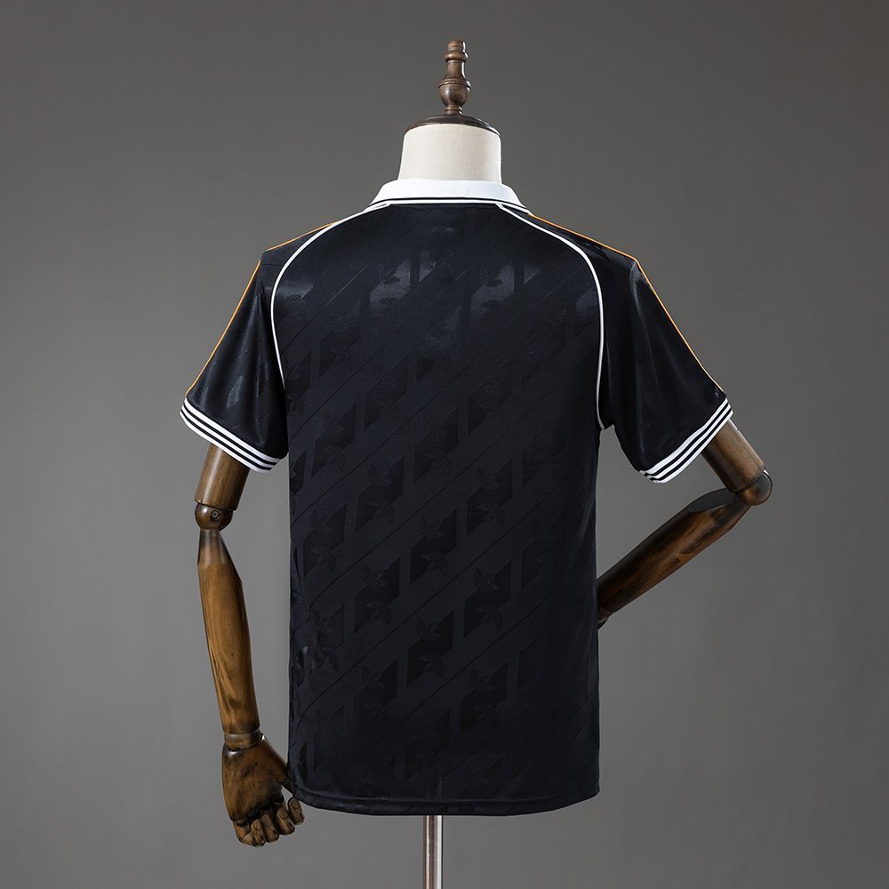 Black White Collar and Sleeve Stripes Real Madrid 2026-2027 Jersey — alternate view 1