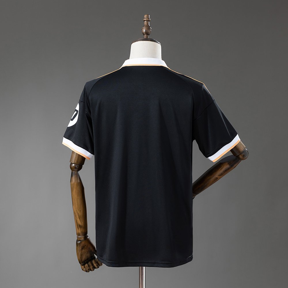 Black White Collar and Gold Trim Real Madrid 2026-2027 Jersey — alternate view 1