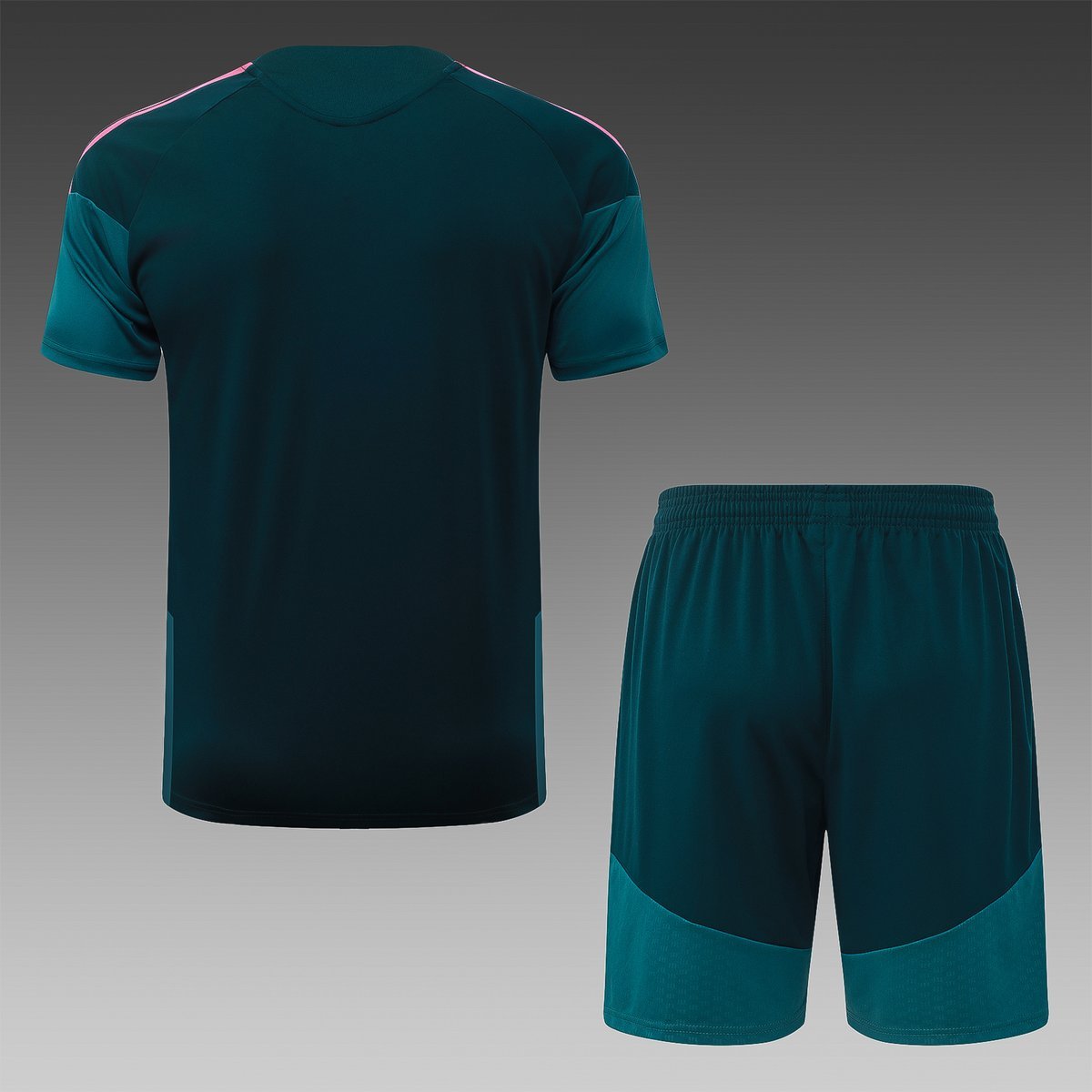 2026-2027 Real Madrid Third Jersey, Dark Teal with Pink Accents — alternate view 1