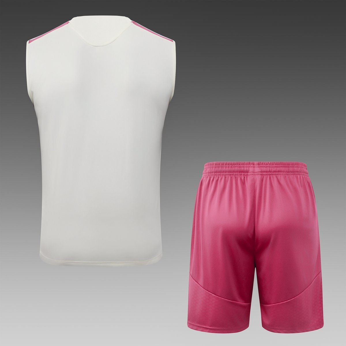 Beige Rose Red Accents Real Madrid 2026-2027 Training Vest — alternate view 1