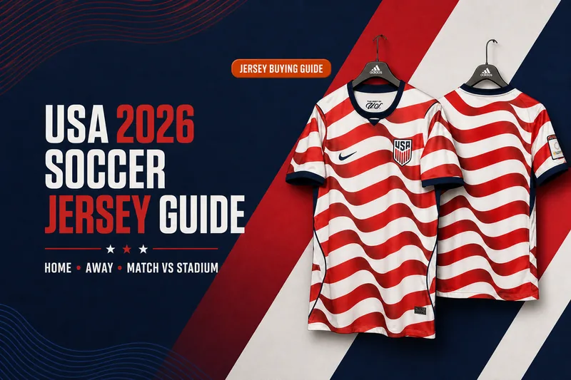 USA 2026 soccer jersey guide: home, away, Match and Stadium versions