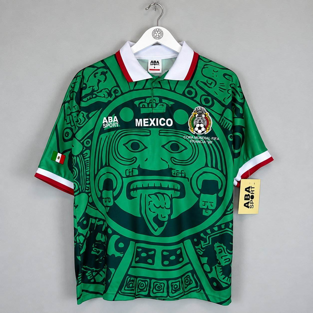 ABA Sport Mexico 1998 replica on hanger — full front view